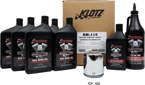 Klotz Kit de Servicio de Aceite Sintético Premium 5 Cuartos