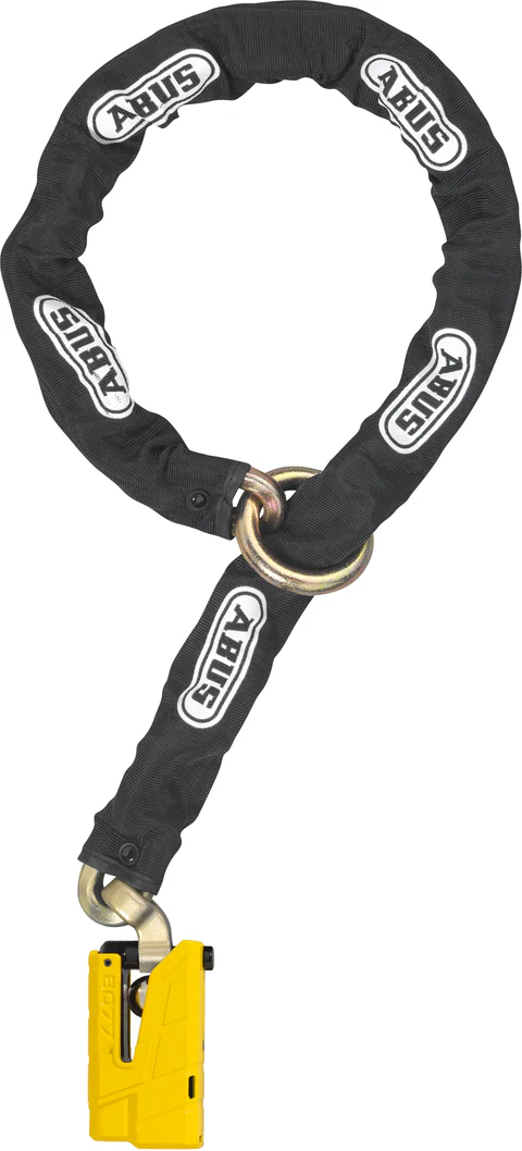 Abus Candado de Disco Granit 8077 con Cadena Adaptadora