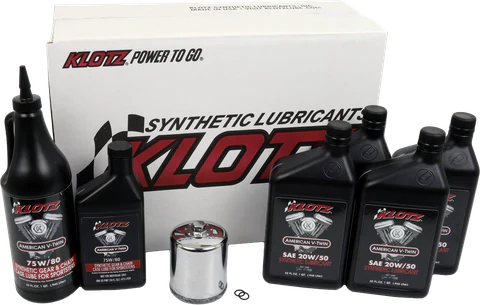 Klotz Kit de Servicio de Aceite Sintético Premium 4 Cuartos