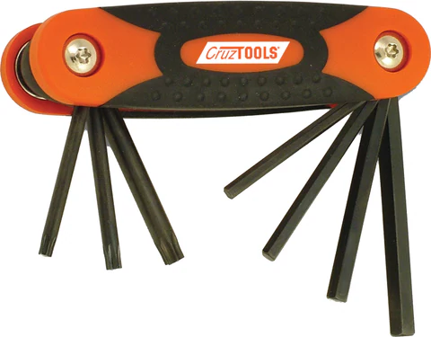Cruz Tools Juego de Llaves Hex/Torx Plegables