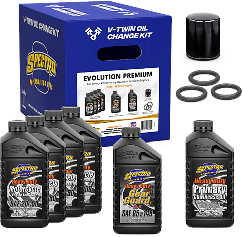 Spectro Kit Completo de Cambio de Aceite V-Twin EVO