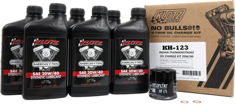 Klotz Kit de Cambio de Aceite Sintético Indian Thunderstroke 15W-60